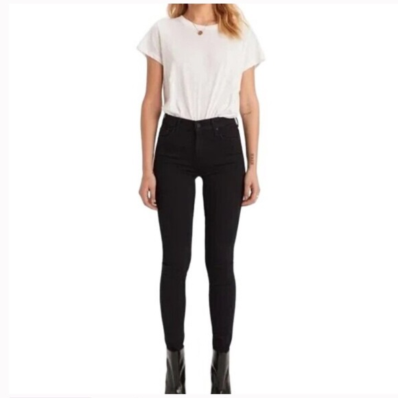 Mother The High Waisted Looker in Not Guilty Black Size 24 - Picture 1 of 11